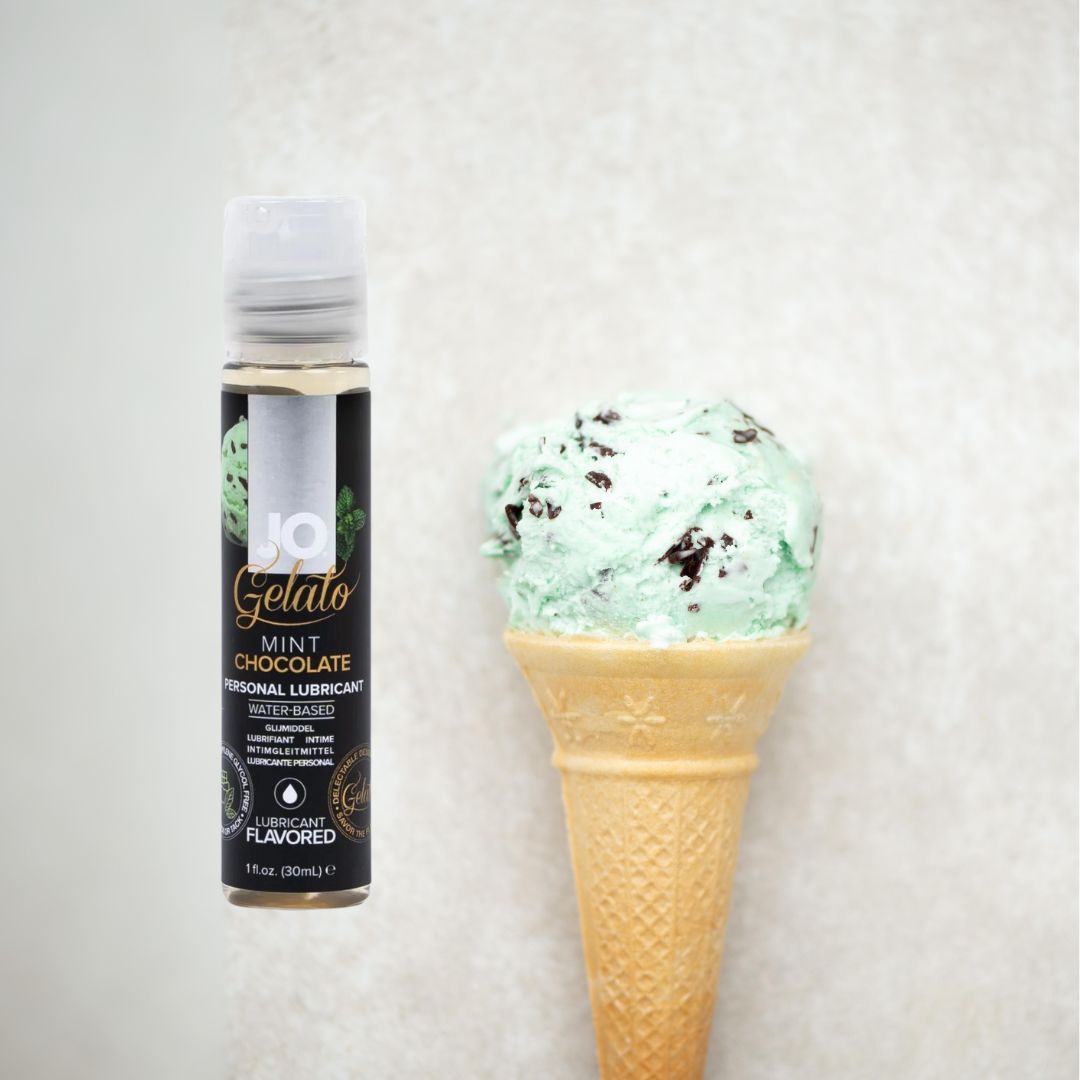 JO System Ice Cream Gelato Chocolate Mint Flavoured Lubricant 